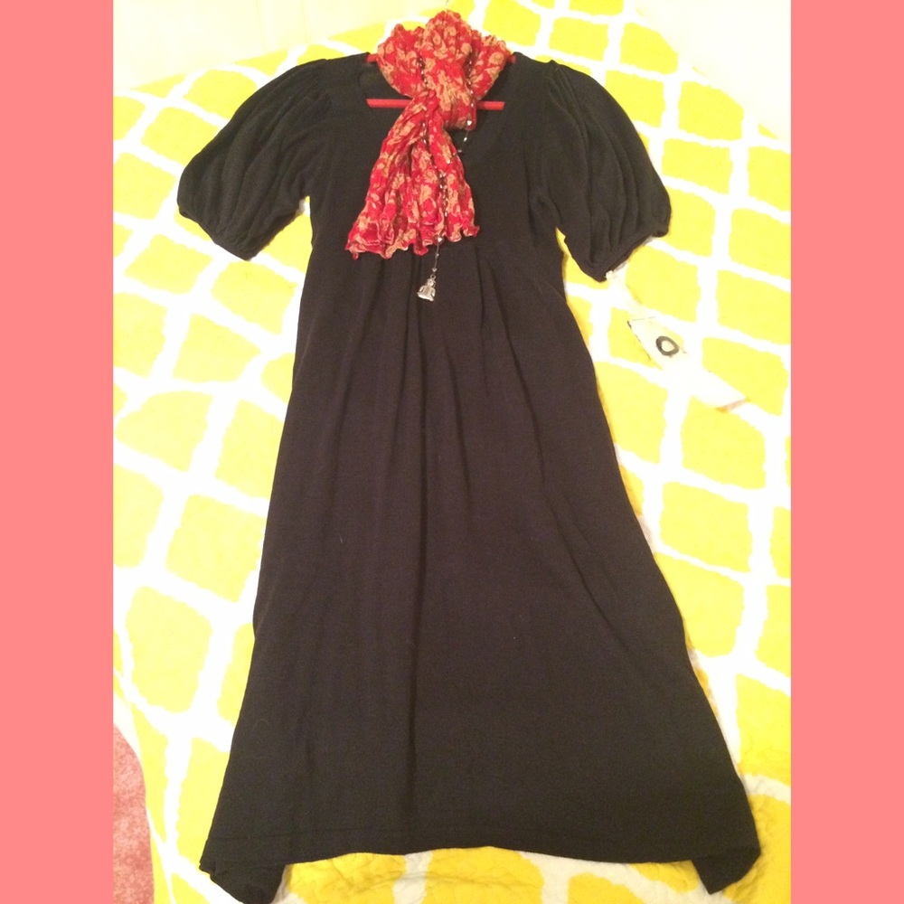Beautiful Light Sweater Black Dress (NWTs)